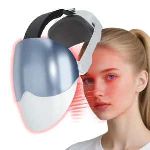 HillDog LED Therapy Mask (model：M226), 4 Colors led face mask light therapy, Red light therapy for face, Portable wireless red light therapy mask, Home skin care Treating acne device