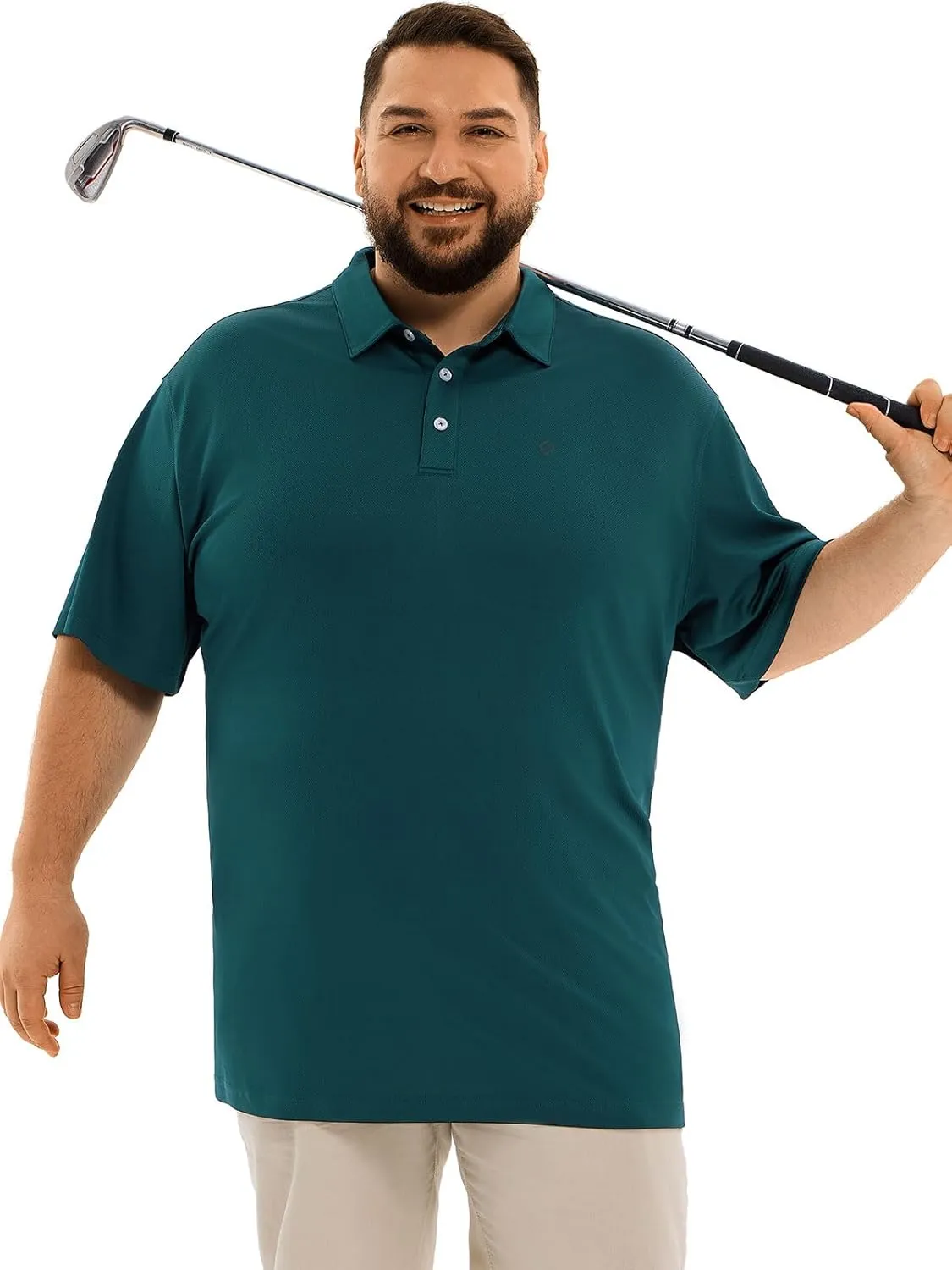 HOdo Big and Tall Mens Polo Shirt Moisture Wicking Sport Golf Shirts 2XL-6XL