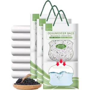 Homarket 10 packs Lavender Moisture Absorber and Odor Eliminator Hanging Bags to Rid Damp in Closet, Safe, Cars, Wardrobes, Basement, Gym Bag| Humidity Bags for Closet and wardrobes (Lavender)