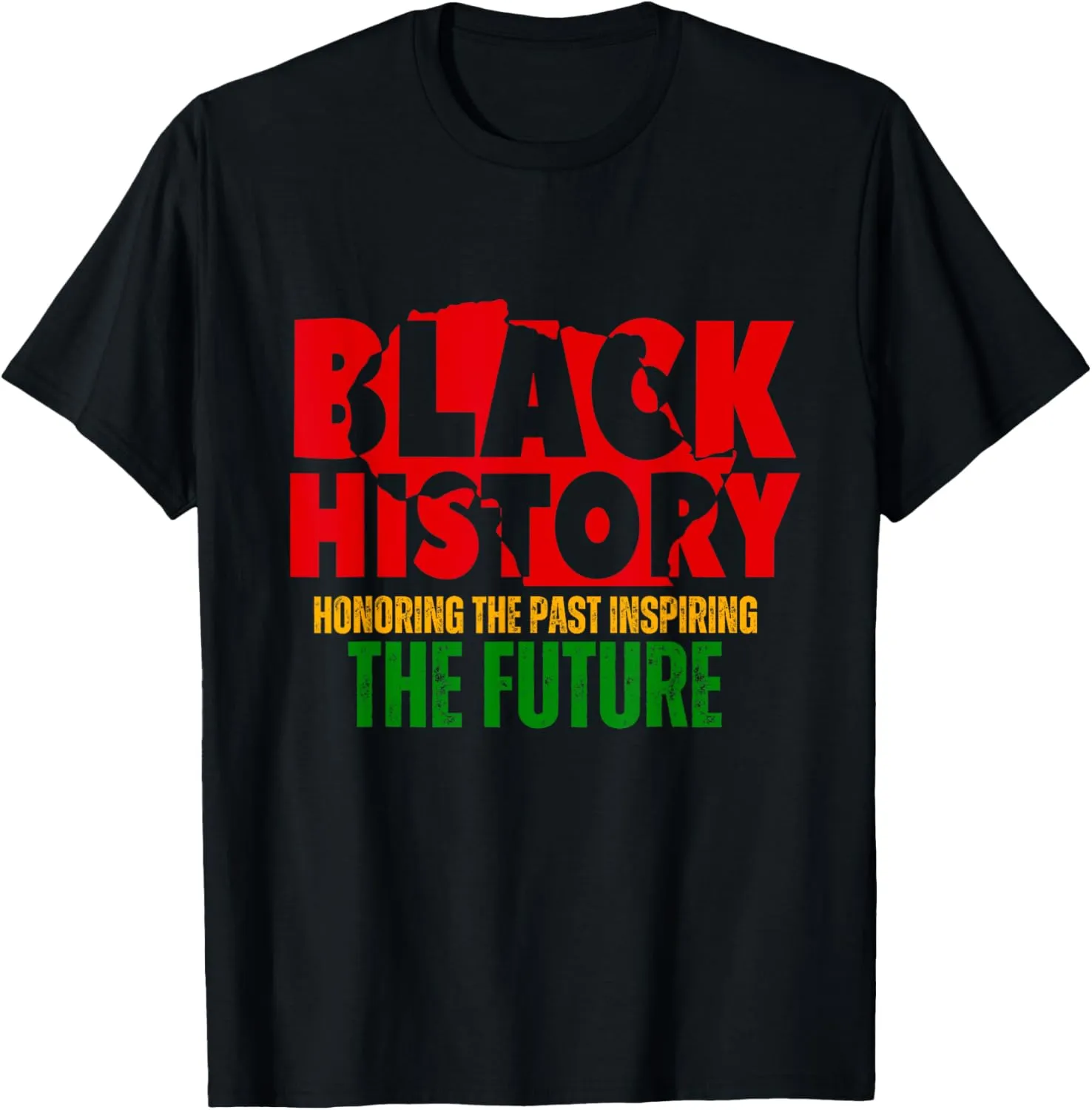 Honoring Past Inspiring Future Men Women Black History Month T-Shirt