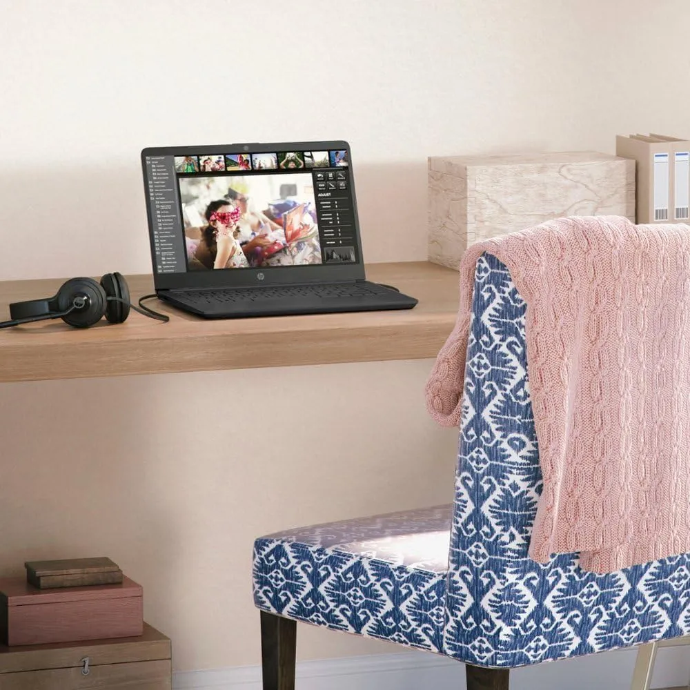 HP 14 Ultrabook • Back to School Limited Edition with Microsoft 365 • Intel 4-Core CPU • 16GB RAM • 1.6TB Storage (128GB OnBoard withHP 512GB P500 Portable SSD   1TB OneDrive) • Black • Win 11