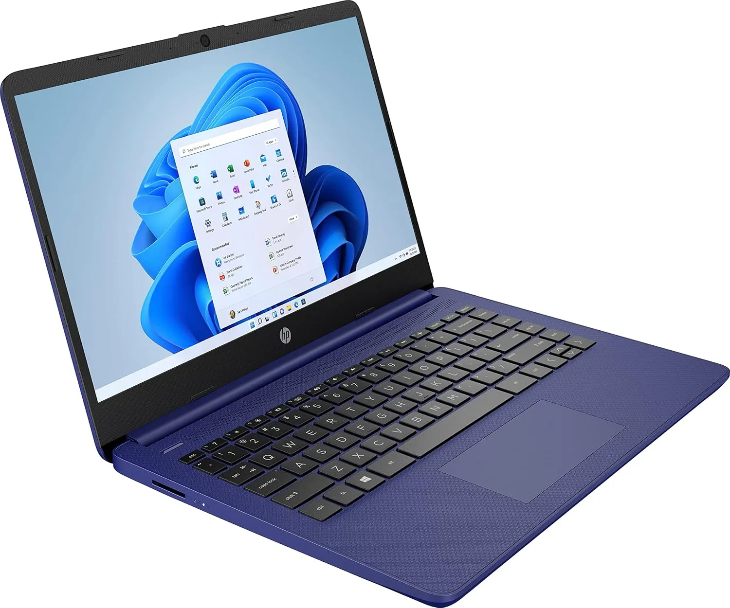 HP 14" Ultral Light Laptop for Students and Business, Intel Quad-Core N4120, 8GB RAM, 192GB Storage(64GB eMMC 128GB Micro SD), 1 Year Office 365, Webcam, HDMI, WiFi, USB-A&C, Win 11 S
