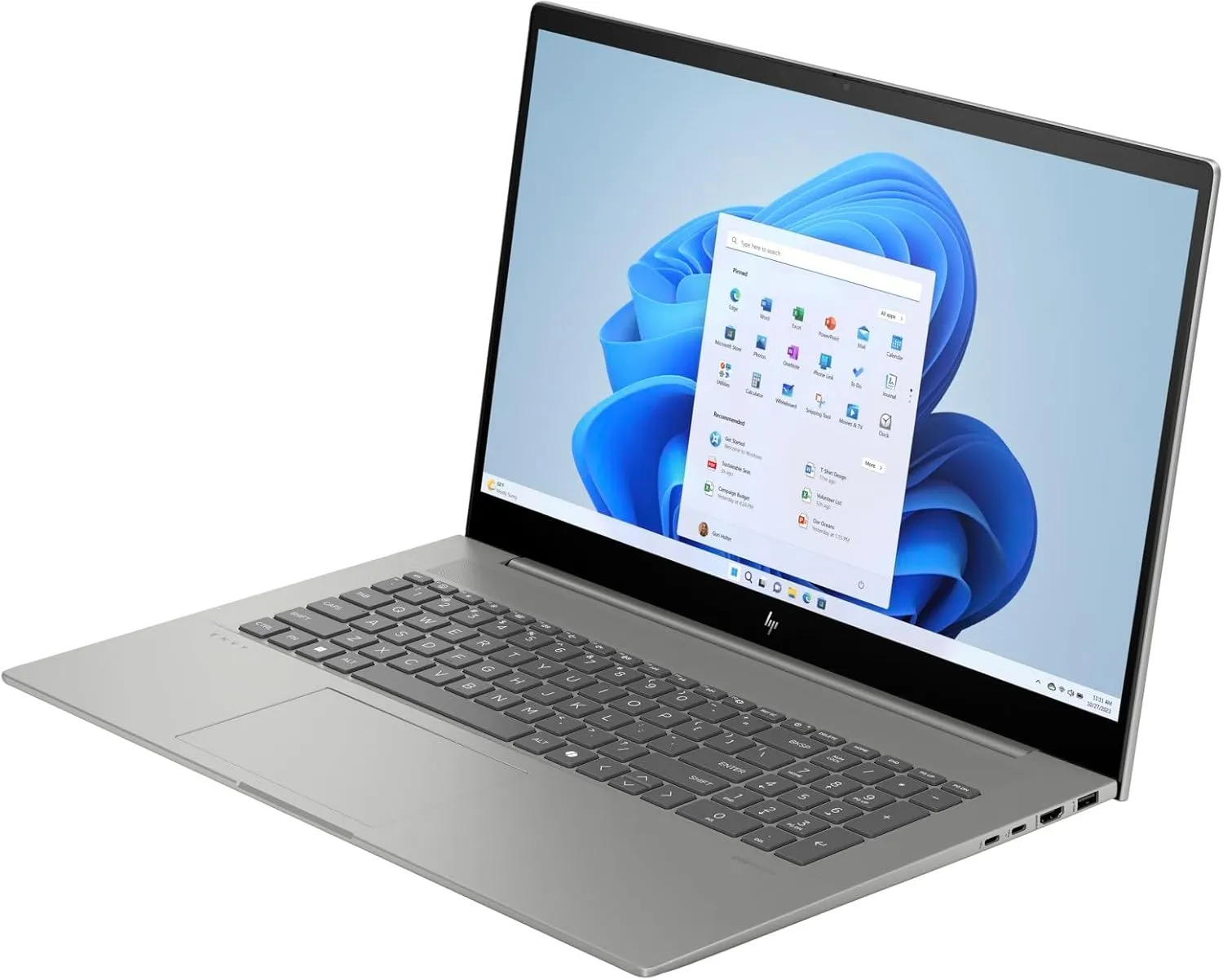 HP Envy AI Powered Laptop 17.3" Touchscreen IPS FHD (16-Core Intel Ultra 7-155H, 64GB DDR5, 2TB PCIe SSD, Intel Arc, Backlit KYB, 2 Thunderbolt 4, WiFi 6E, Win 11 Pro) w/DKZ Hub USB Port Expander