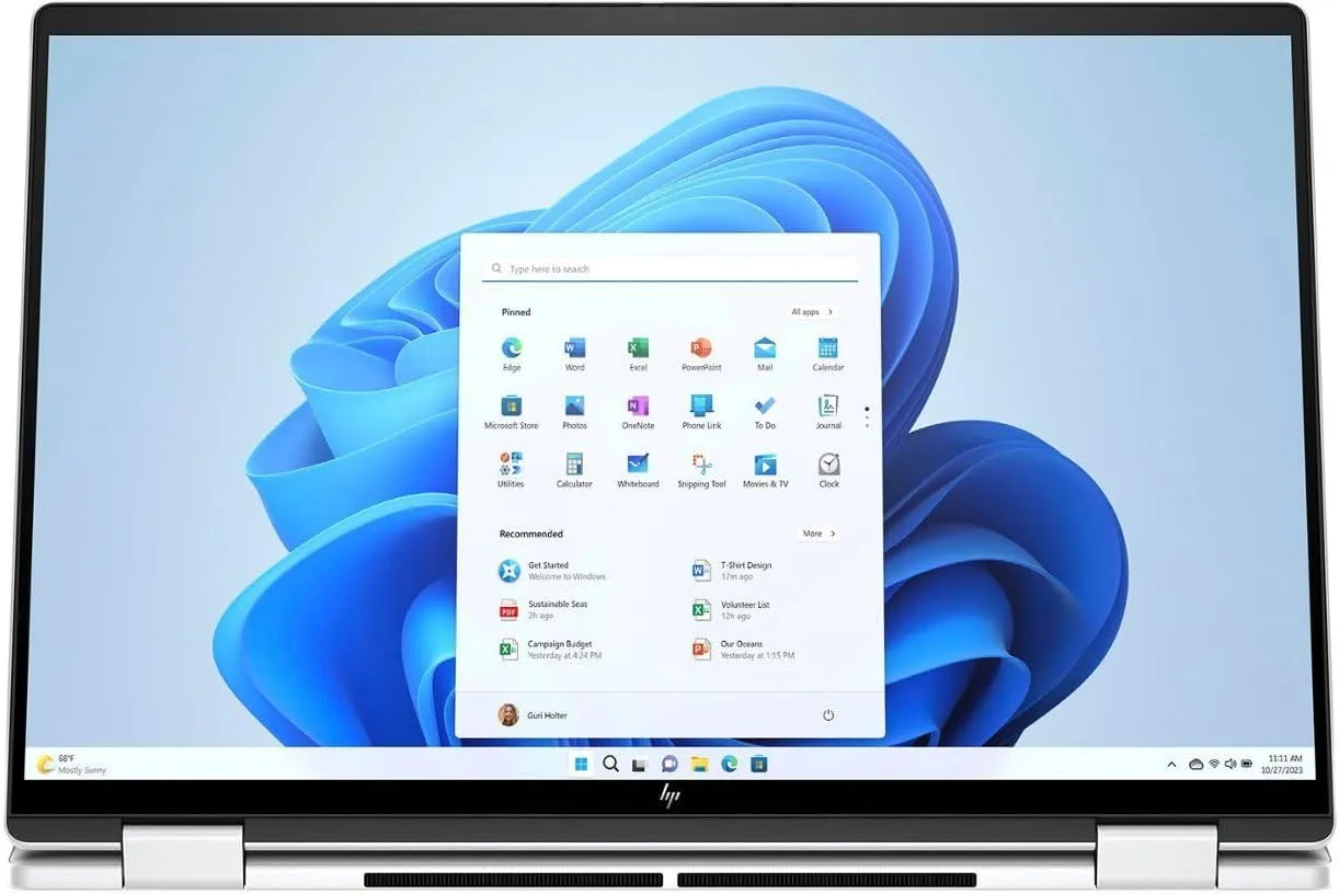 HP Envy x360 2-in-1 16 2024 Laptop 16" WUXGA IPS Touchscreen 12-Core Intel Ultra 7 155U 32GB LPDDR5 2TB SSD Intel Iris Xe Graphics Thunderbolt 4 Wi-Fi 6E Backlit Keyboard Win11 Pro w/ONT 32GB USB