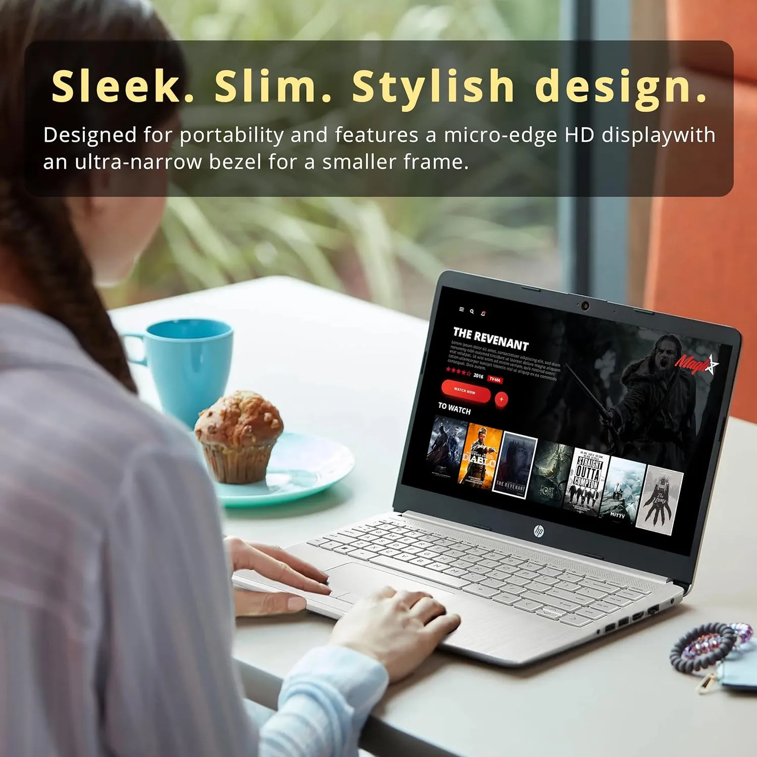 HP Premium Stream 14" HD BrightView Laptop, Intel Celeron N4120, 8GB RAM, 64GB eMMC, Intel UHD Graphics, HD Webcam, 1 Year Office 365, WiFi 5, Bluetooth, Win 11s, Silver, 32GB Hotface USB Card
