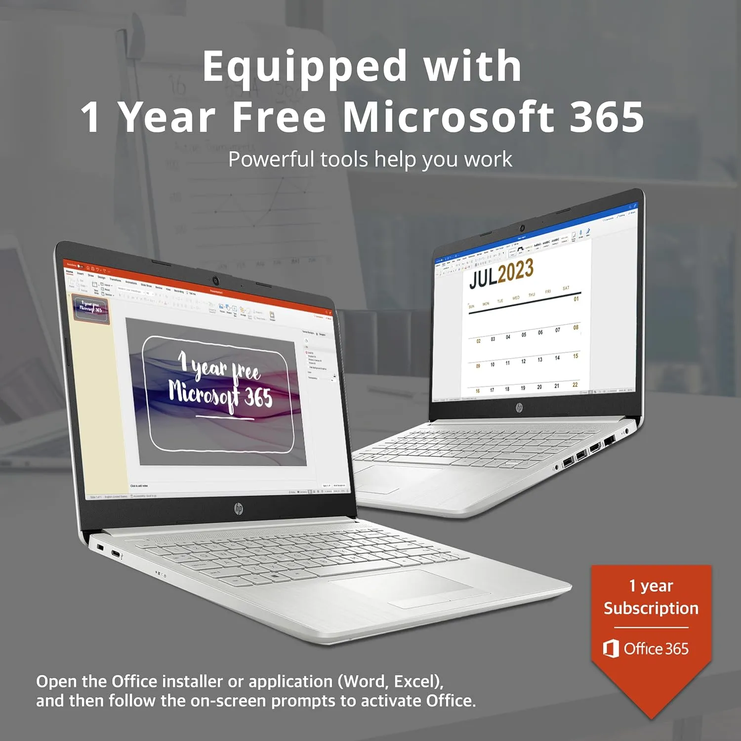 HP Premium Stream 14" HD BrightView Laptop, Intel Celeron N4120, 8GB RAM, 64GB eMMC, Intel UHD Graphics, HD Webcam, 1 Year Office 365, WiFi 5, Bluetooth, Win 11s, Silver, 32GB Hotface USB Card