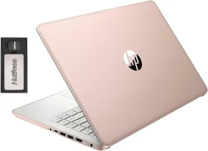 HP Stream 14" HD BrightView Laptop, Intel Celeron N4120, 16GB RAM, 288GB Storage (128GB eMMC   160GB Docking Station Set), Intel UHD Graphics, 720p Webcam, Wi-Fi, 1 Year Office 365, Win 11 S, Gold