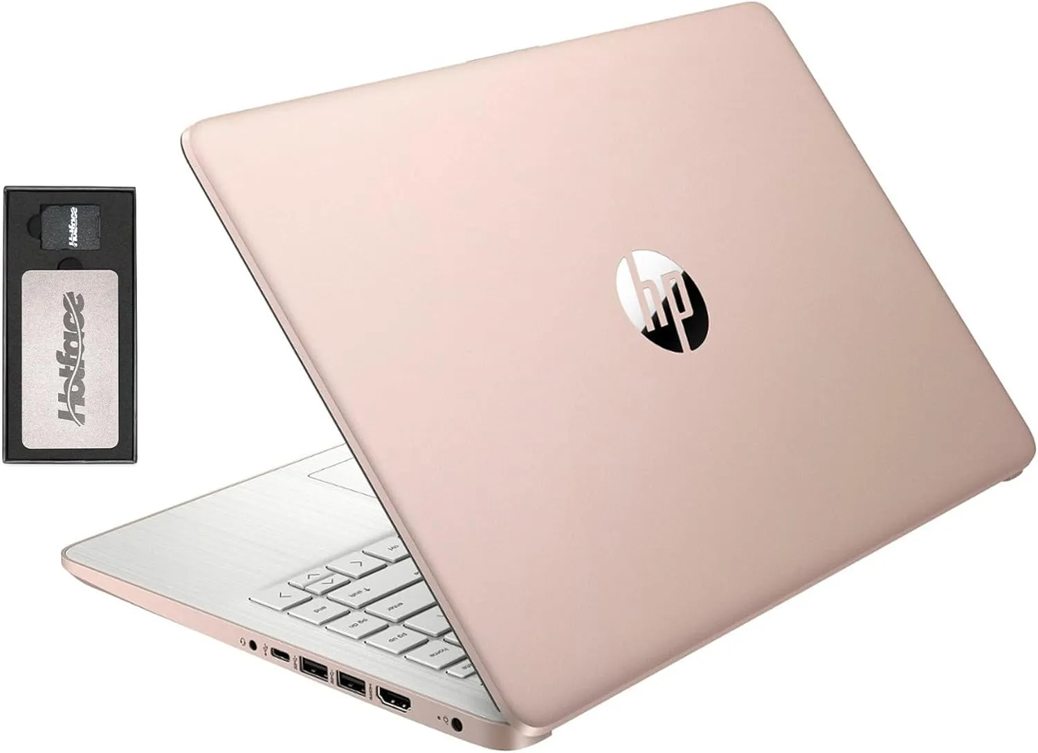 HP Stream 14" HD BrightView Laptop, Intel Celeron N4120, 16GB RAM, 288GB Storage (128GB eMMC   160GB Docking Station Set), Intel UHD Graphics, 720p Webcam, Wi-Fi, 1 Year Office 365, Win 11 S, Gold