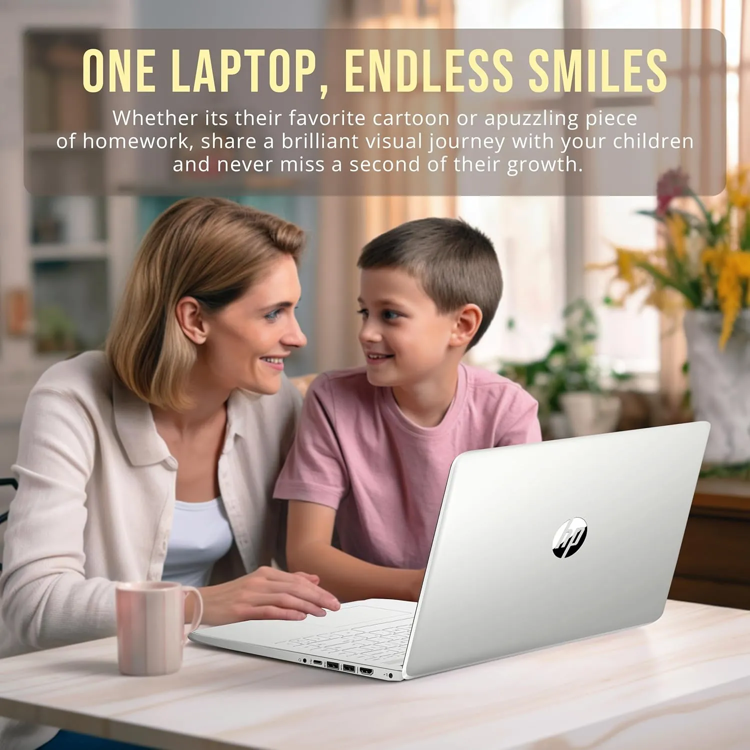 HP Stream 14" HD BrightView Laptop, Intel Celeron N4120, 8GB RAM, 128GB eMMc, Intel UHD Graphics, 720p HD Webcam, WiFi 5, Bluetooth, Windows 11, Silver (Renewed)
