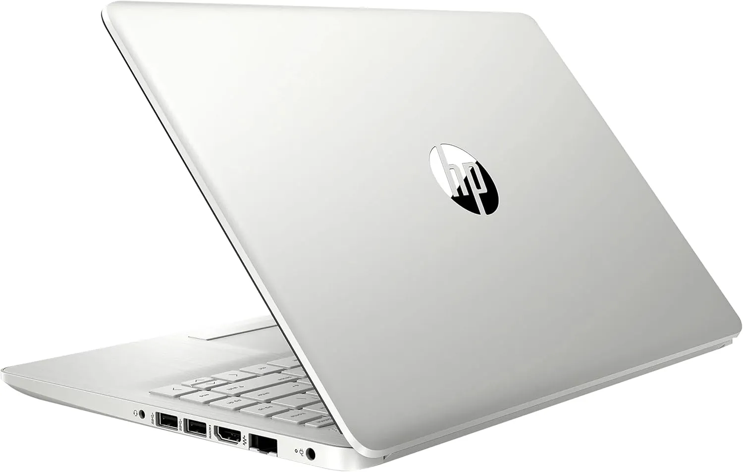 HP Stream 14" HD BrightView Laptop, Intel Celeron N4120 Processor, 8GB RAM, 64GB SSD, Intel UHD Graphics, 720p Webcam, WiFi, HDMI, Win 11 S, Silver (Renewed)