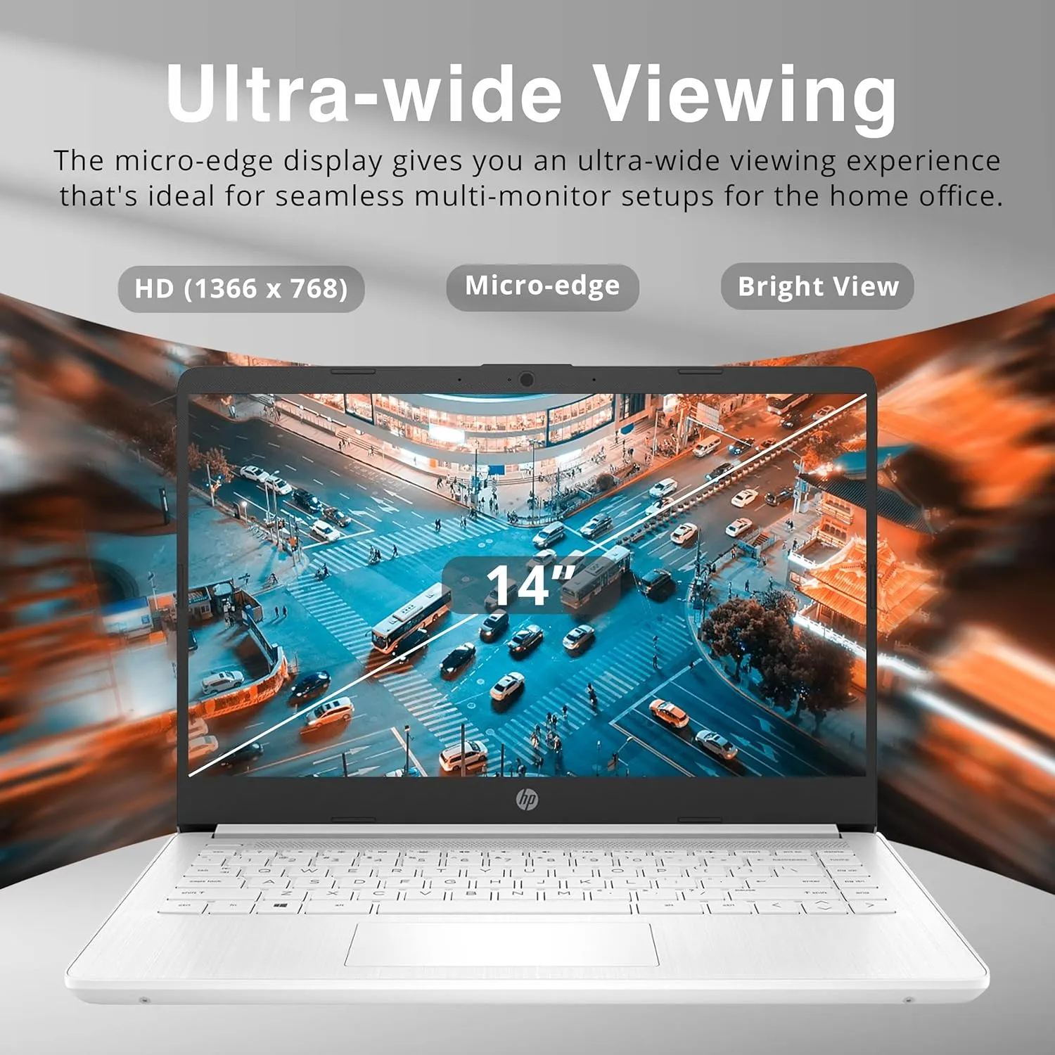 HP Stream 14" HD BrightView Laptop, Intel Celeron N4120 Processor, 8GB RAM, 64GB SSD, Intel UHD Graphics, 720p Webcam, WiFi, HDMI, Win 11 S, Silver (Renewed)