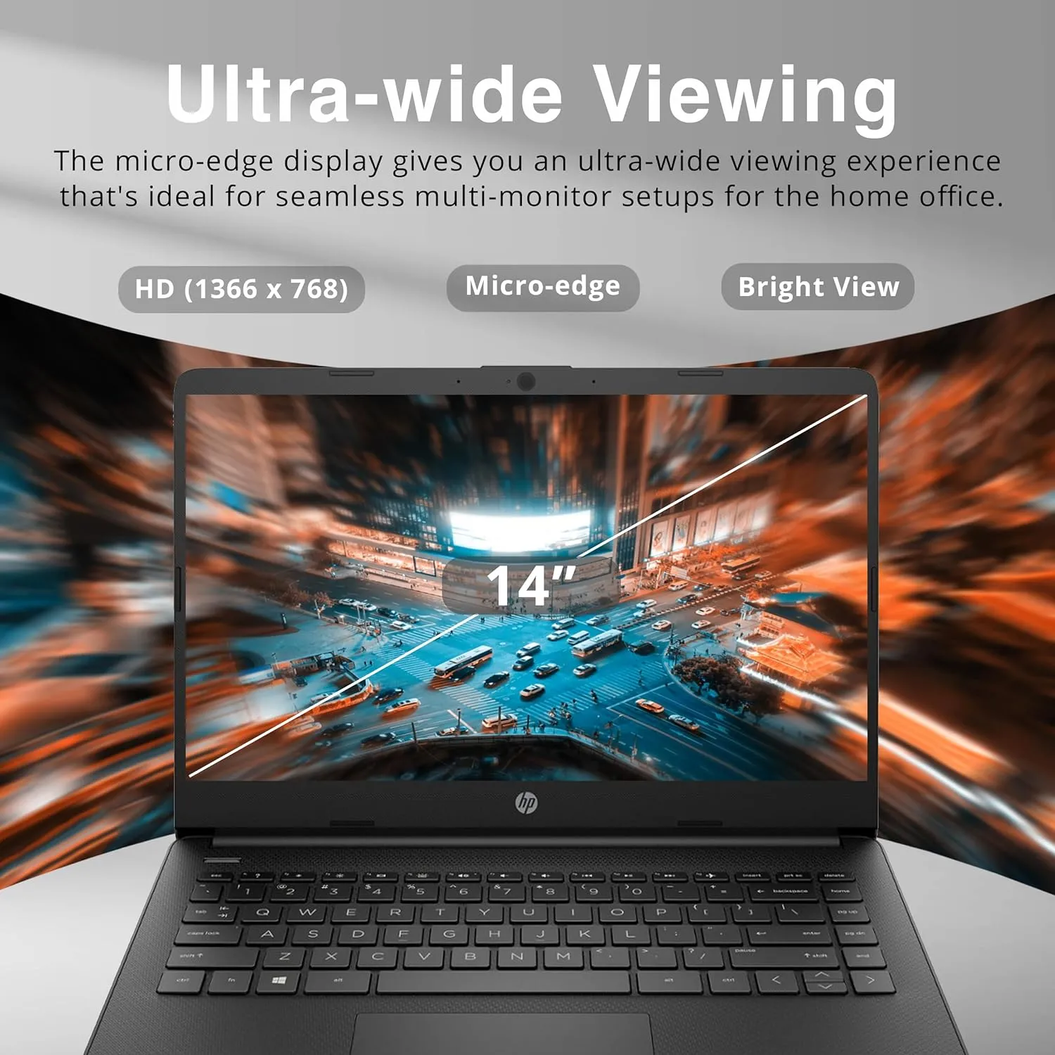 HP Stream 14" HD Lightweight Laptop, Intel Celeron N4120, 8GB RAM, 224GB Storage(64GB eMMC   160GB Docking Station), Intel UHD Graphics, HD Webcam, 1 Year Office 365, WiFi, Bluetooth, Win 11s, Black,