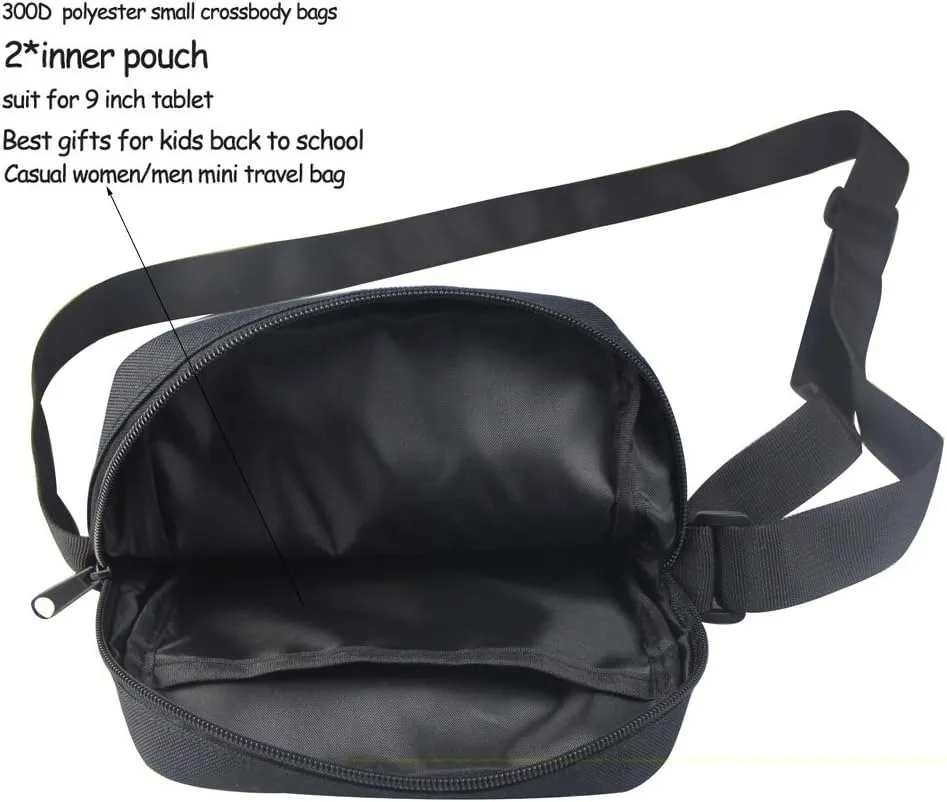 HUGS IDEA 3D Soccer Ball Messenger Bag Small Cross Body Pouch for Men Boys Travel Cellphone Purse Holder Satchel Tote Handbags