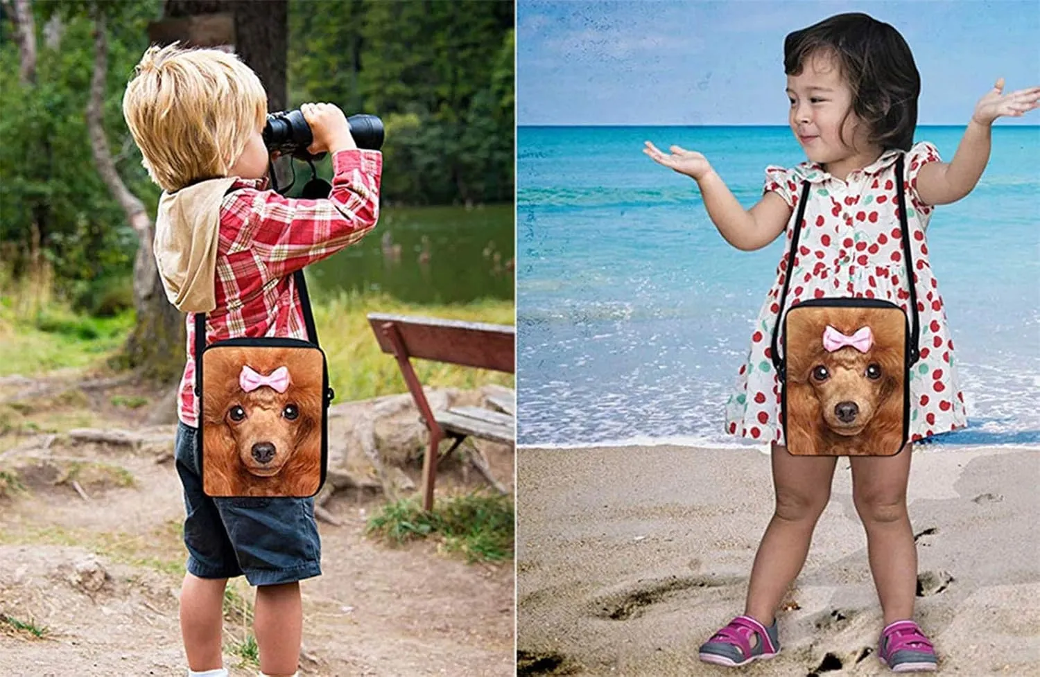 HUGS IDEA American Flag Print Small Shoulder Messenger Bag Single Cross Body Bags Cellphone Pouch Wallet Purse