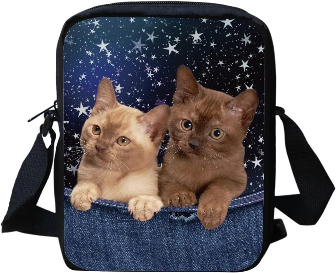 HUGS IDEA Animals Face Small Crossbody Bags Shoulder Handbag