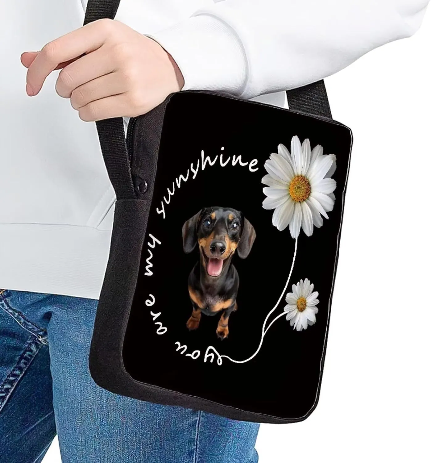 HUGS IDEA Animals Face Small Crossbody Bags Shoulder Handbag