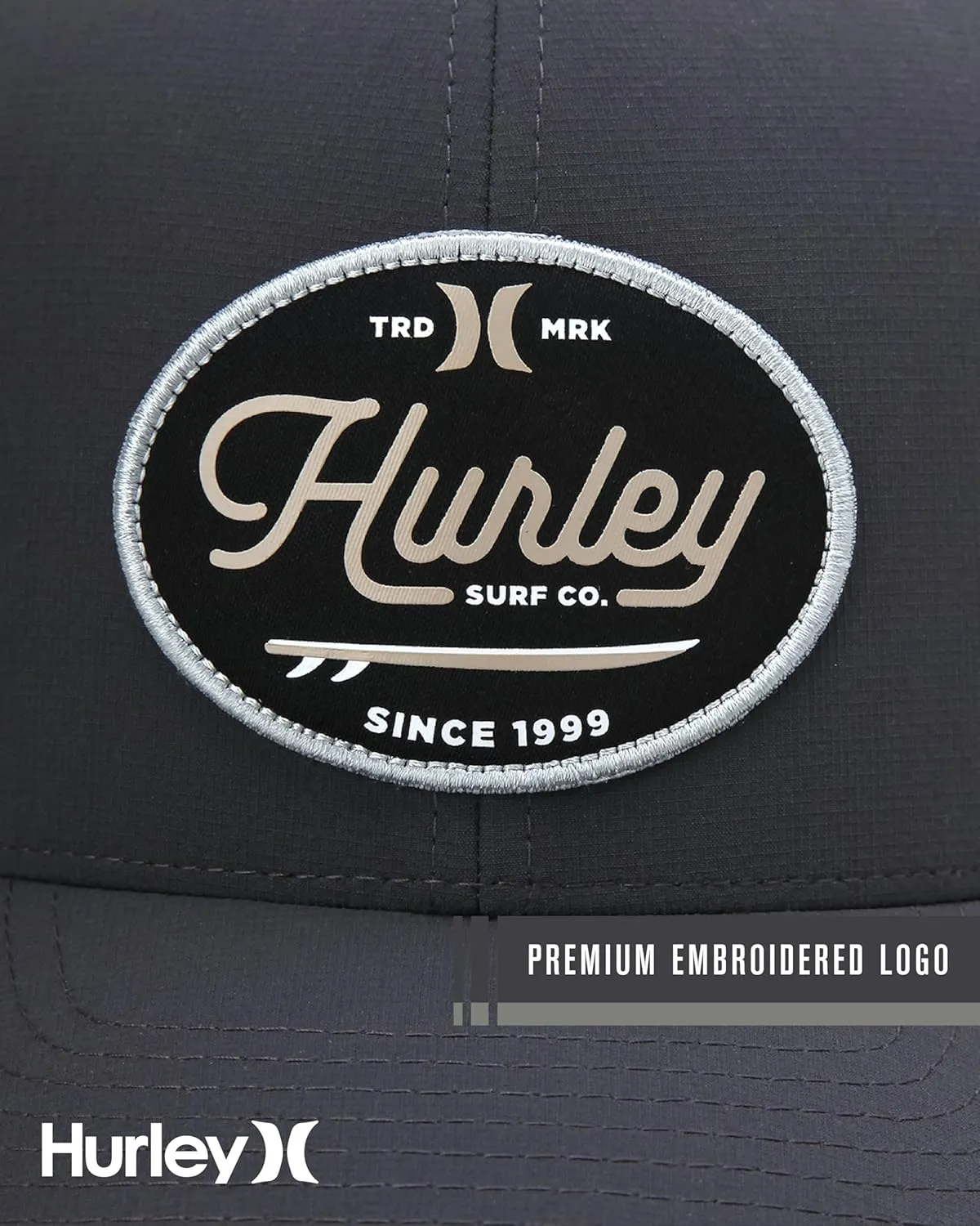 Hurley Mens' Hat - Beach Break Trucker Water Resistant Baseball Cap