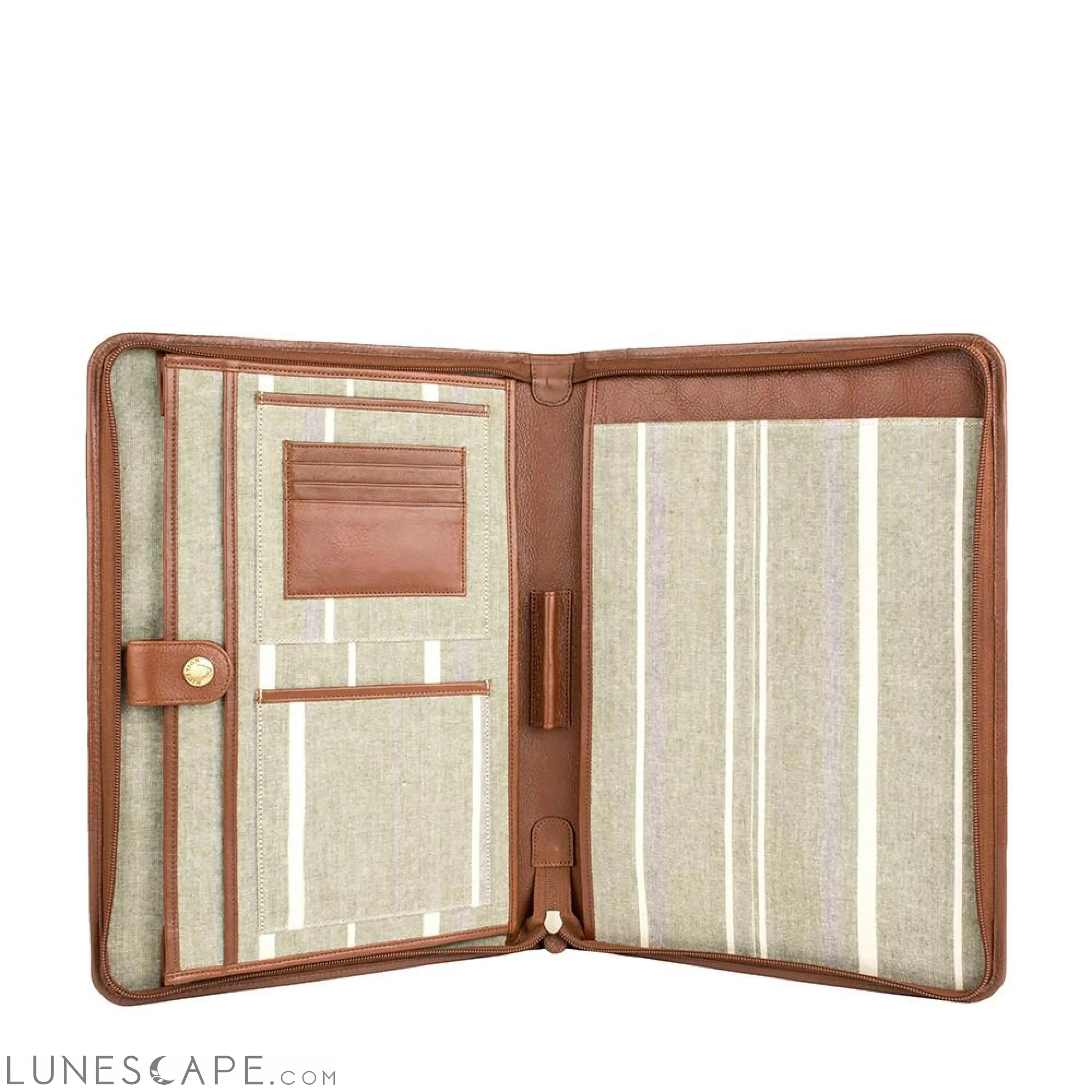 IMG iPad Leather Portfolio/Padfolio With Handmade Paper Notebook