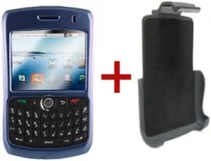 Innocase 360 Surface Spring Clip Holster Combo for BlackBerry Curve 8330 - Sapphire Blue