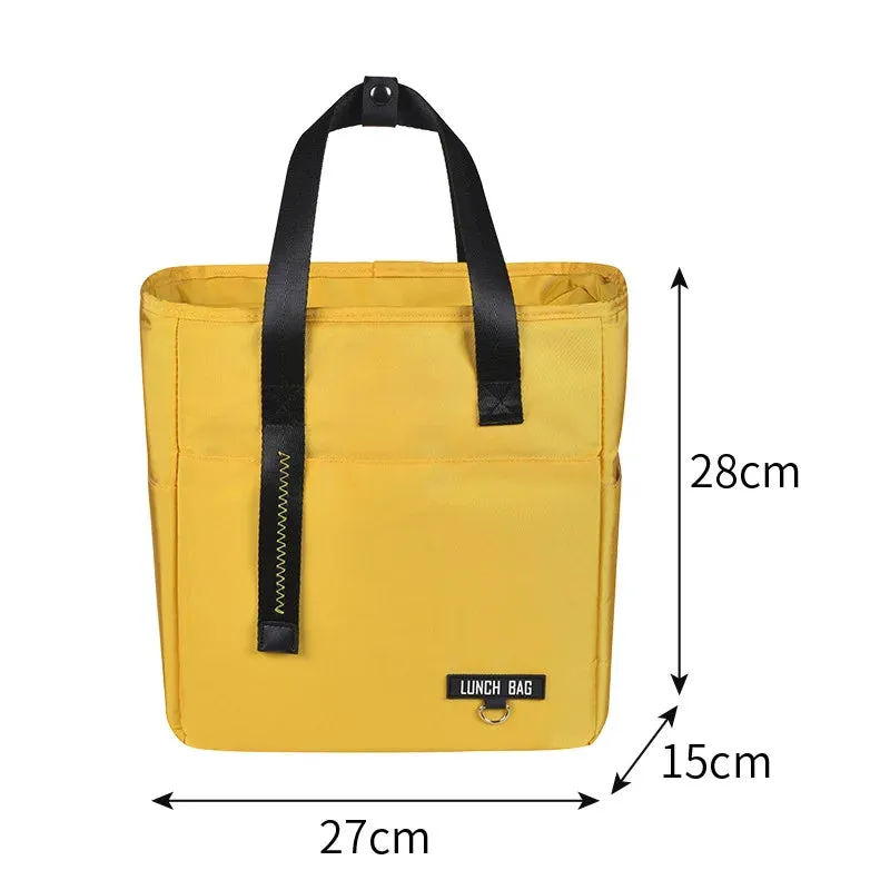 Insulated Bento Lunch Box Thermal Bag – Large Capacity Food Cooler for Travel and Picnics