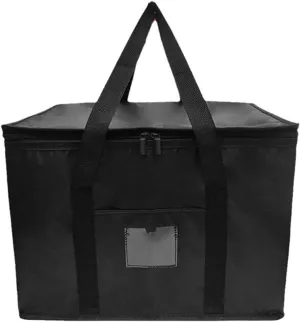 Insulated Cooler Bag with Zippered Closure - 17x12x12 Inches Reusable Grocery Bags for Shopping