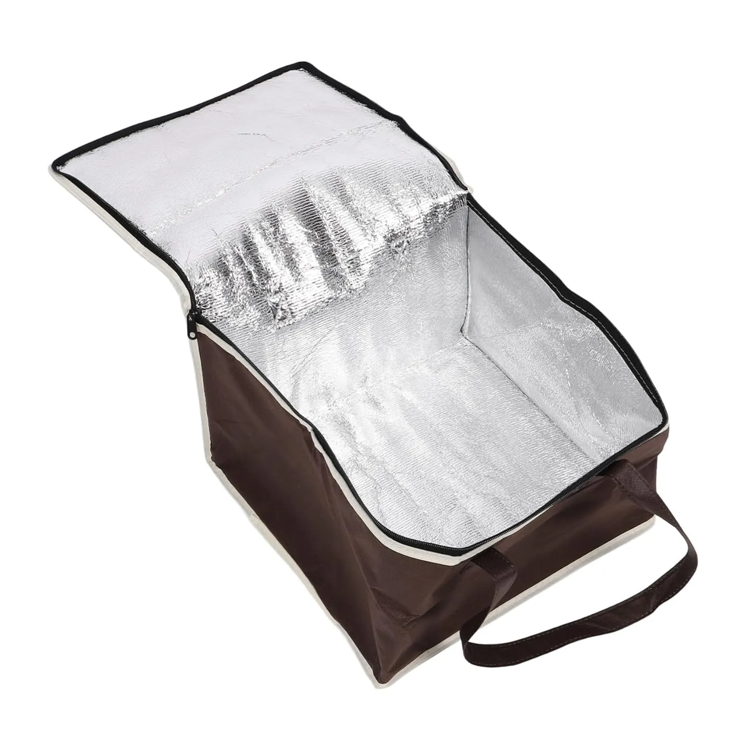 Insulated Food Storage Bag Stands Upright Warmer Bag Aluminum Portable Pizza Pouch for Groceries