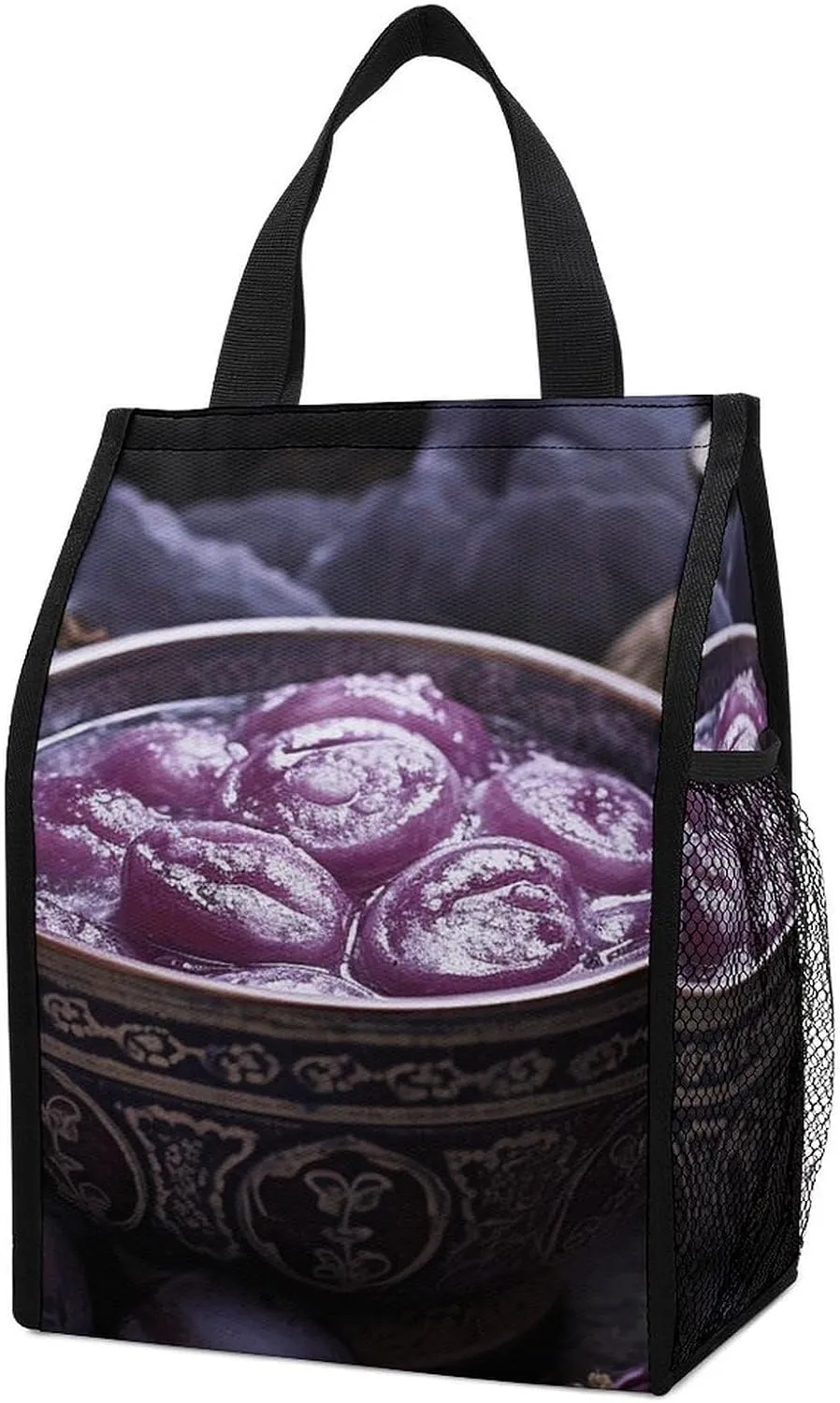 Insulated Lunch Bag for Women Men Thai Food Pictures Lunch Box Reusable Lunch Tote Bags Leakproof Cooler Bag Portable Lunch Container for Travel Picnic Office
