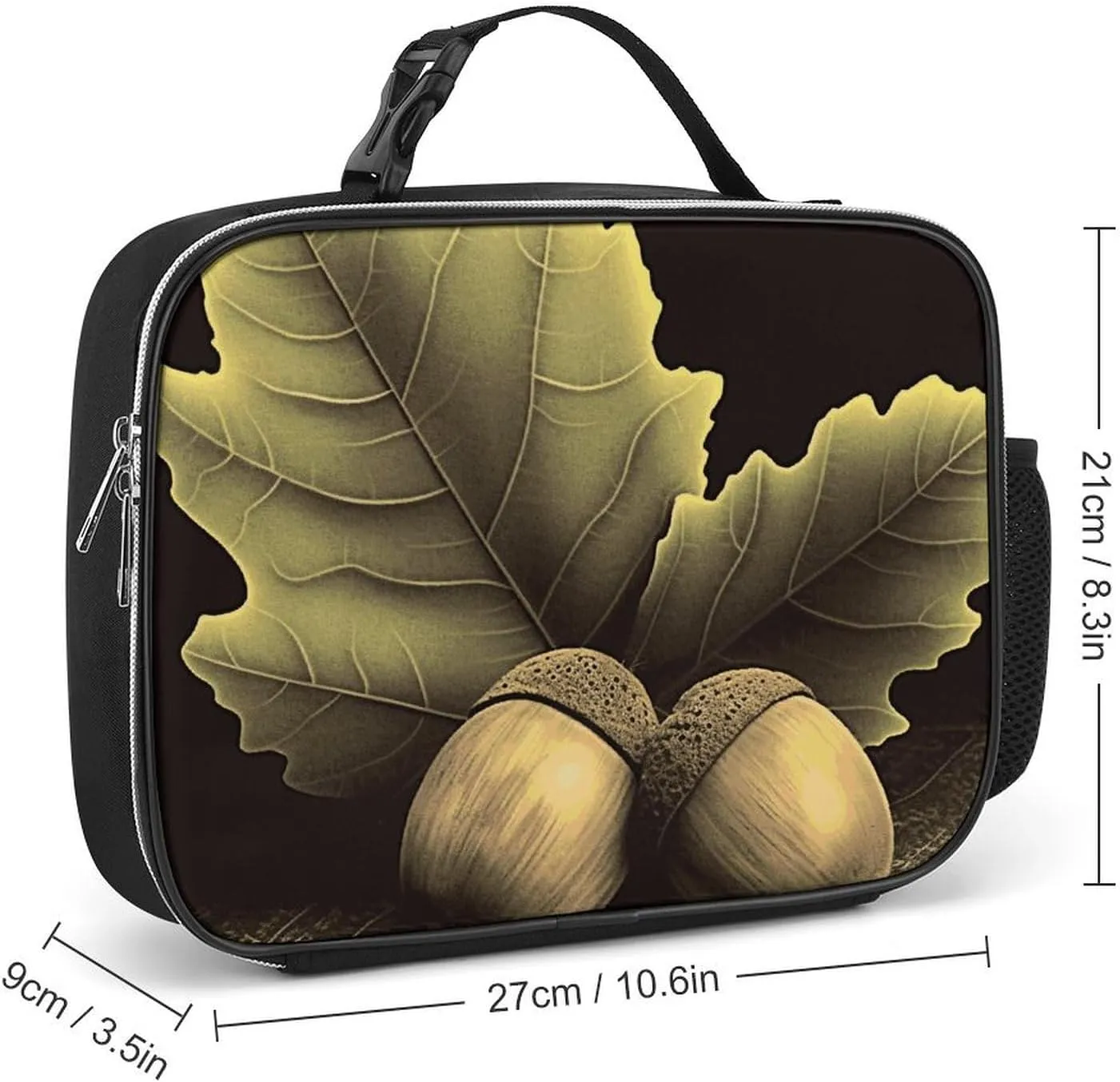 Insulated Lunch Bags for Women Two Acorns Reusable Lunch Boxes Waterproof Shoulder Bag Lunch Cooler Bag for Work