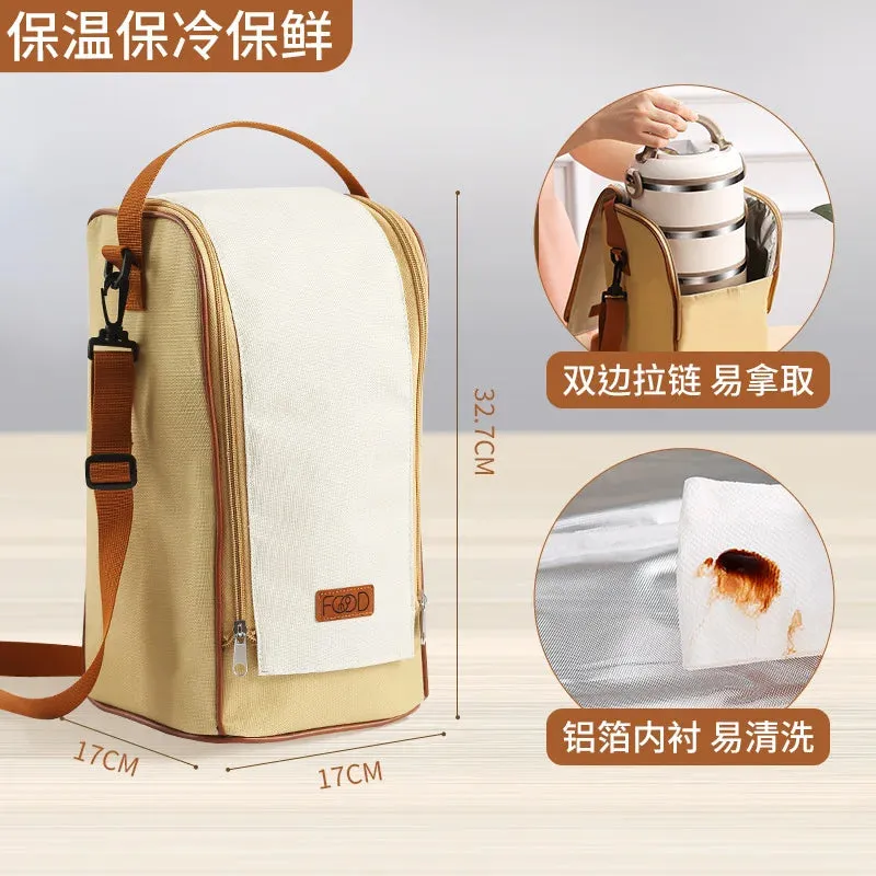 Insulated Lunch Tote - Portable & Waterproof Cooler Bag