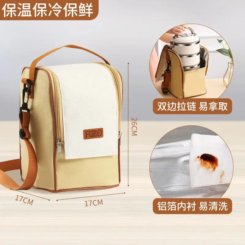 Insulated Lunch Tote - Portable & Waterproof Cooler Bag