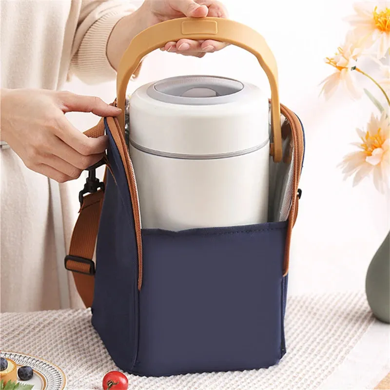 Insulated Lunch Tote - Portable & Waterproof Cooler Bag