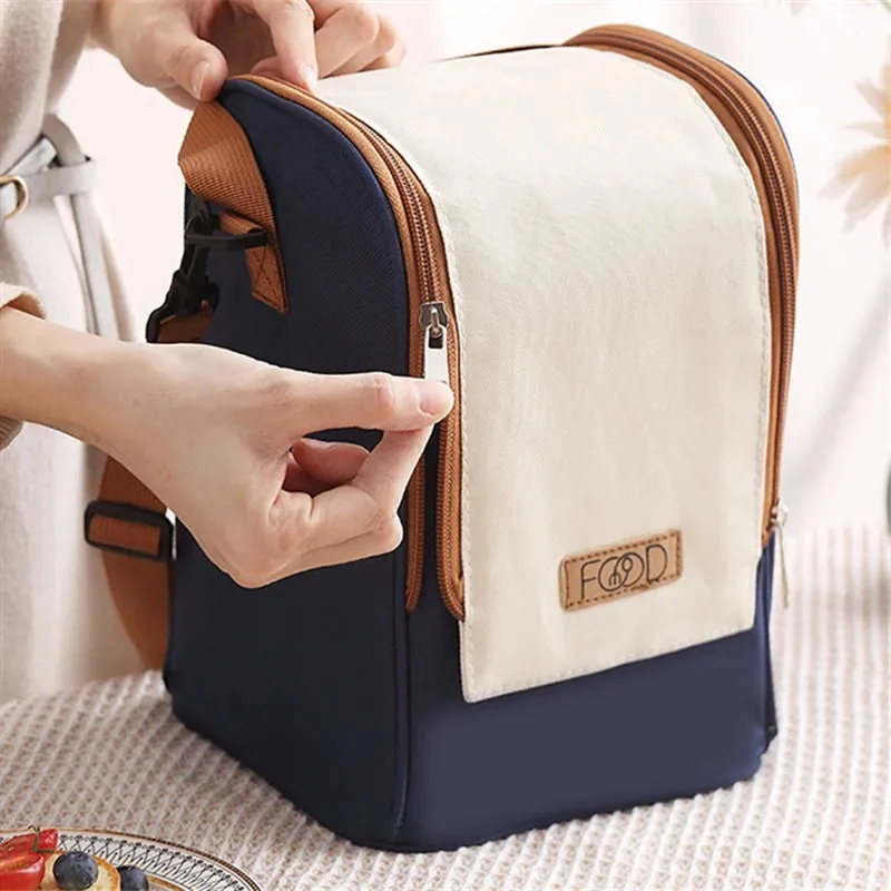 Insulated Lunch Tote - Portable & Waterproof Cooler Bag