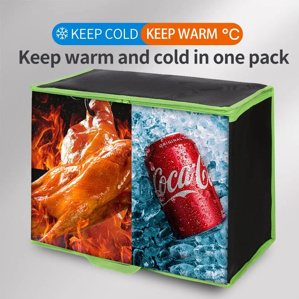 Insulated Reusable Grocery Shopping Bags, 4 Packs