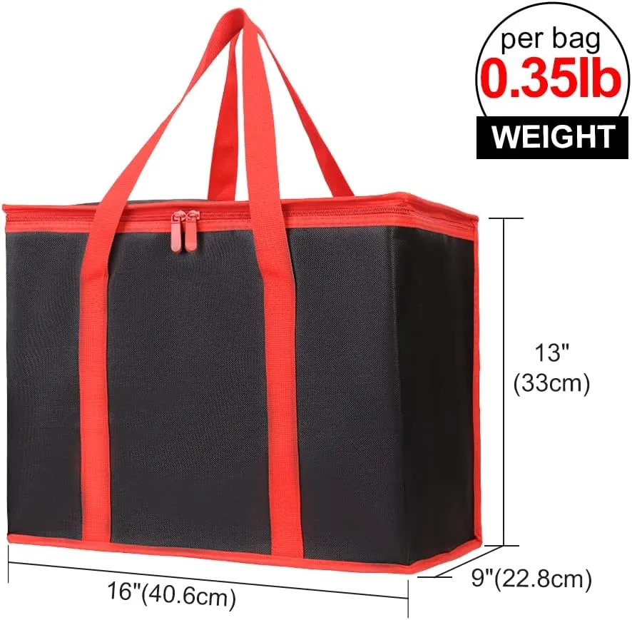 Insulated Reusable Grocery Shopping Bags, 4 Packs