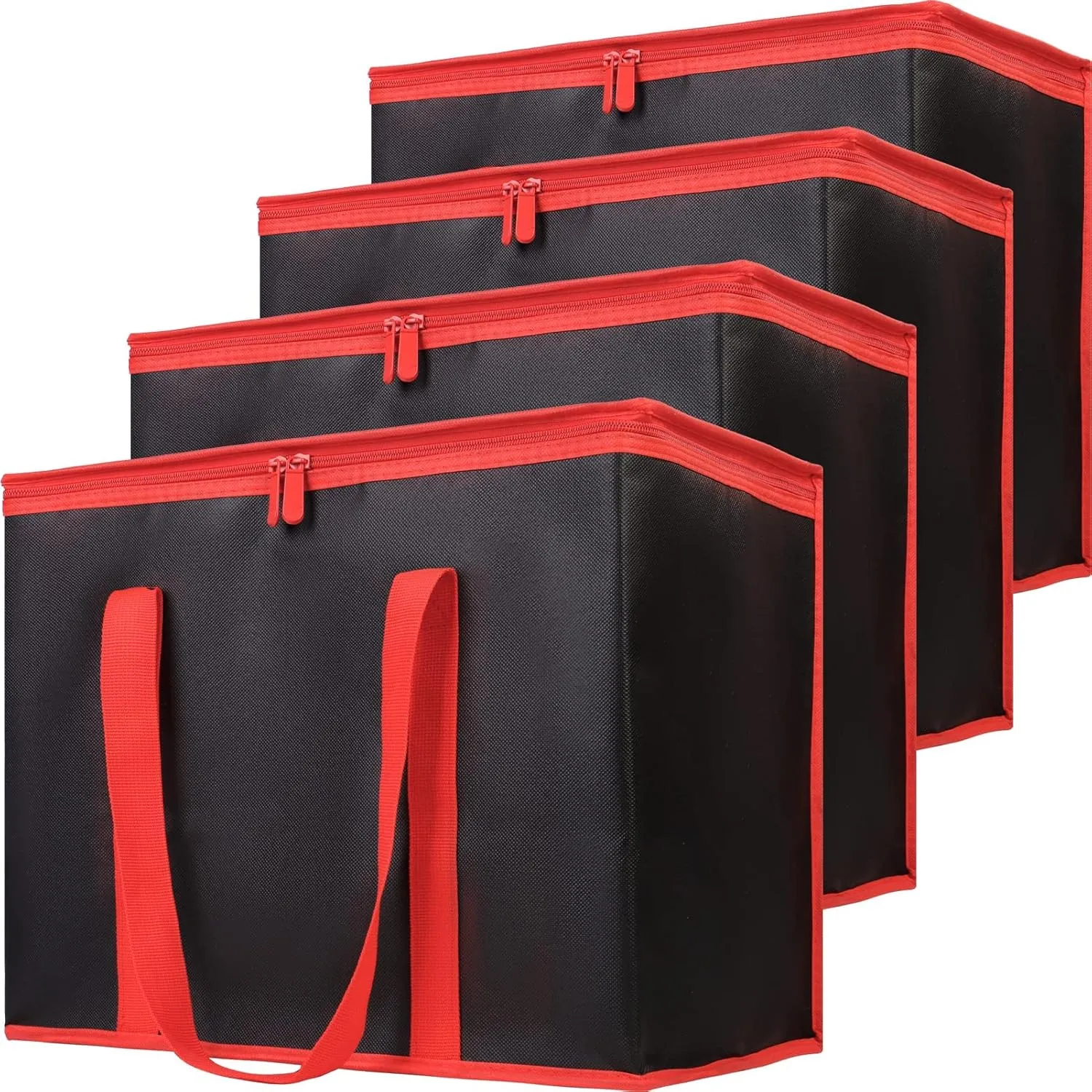 Insulated Reusable Grocery Shopping Bags, 4 Packs