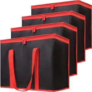 Insulated Reusable Grocery Shopping Bags, 4 Packs