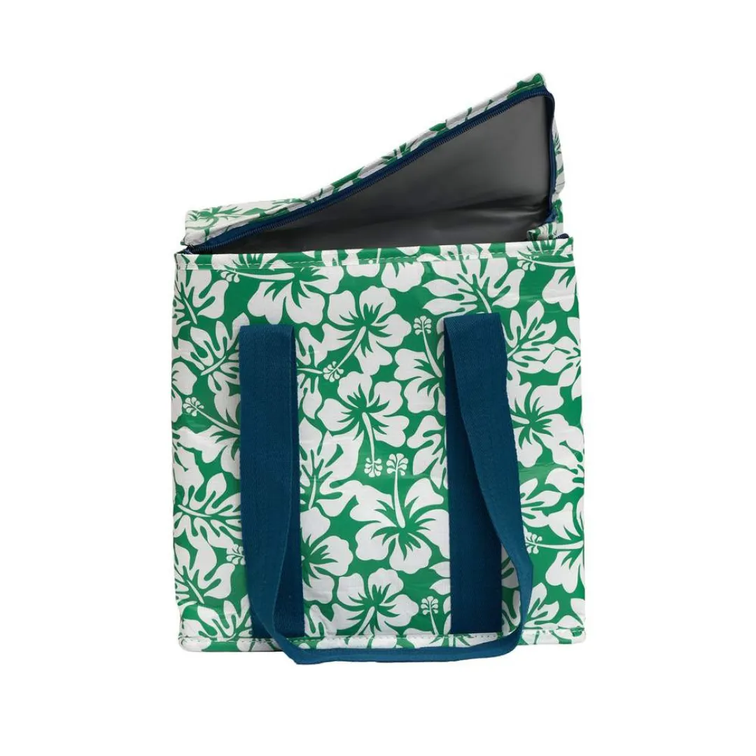 Insulated Shopper Tote - Hibiscus (large)