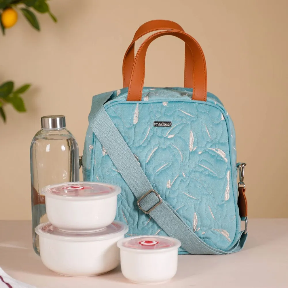 Insulated Tiffin Bag Light Blue
