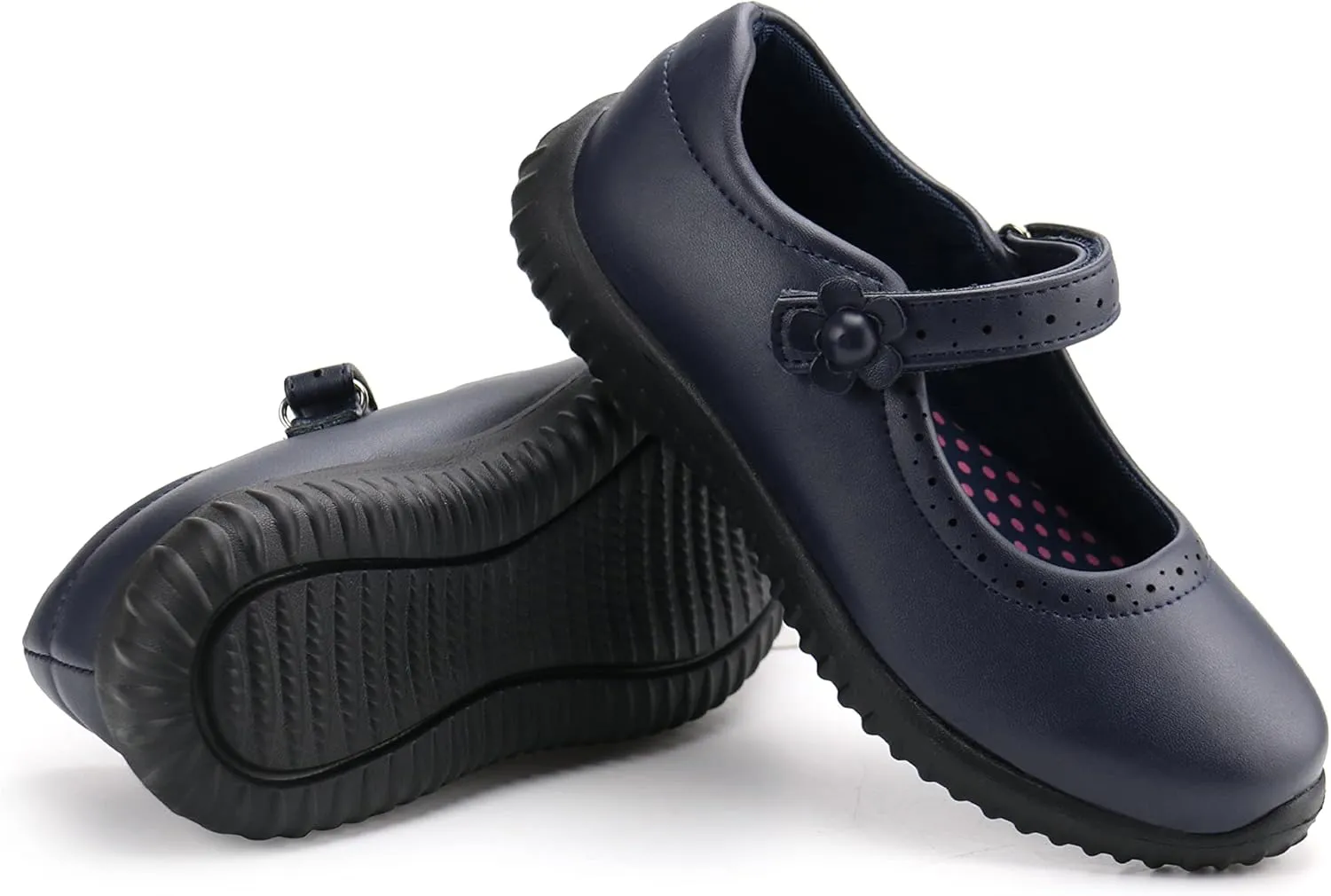 JABASIC Girl's Mary Jane School Uniform Shoes