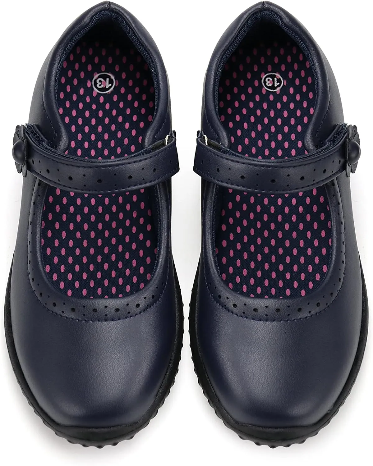 JABASIC Girl's Mary Jane School Uniform Shoes
