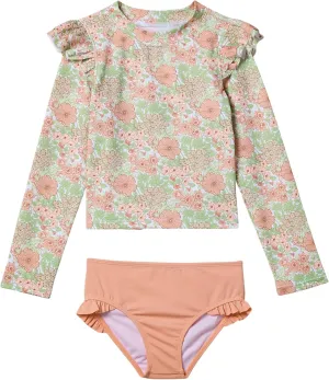 Janie and Jack Women's Floral Rashguard Swim (Toddler/Little Big Kids)