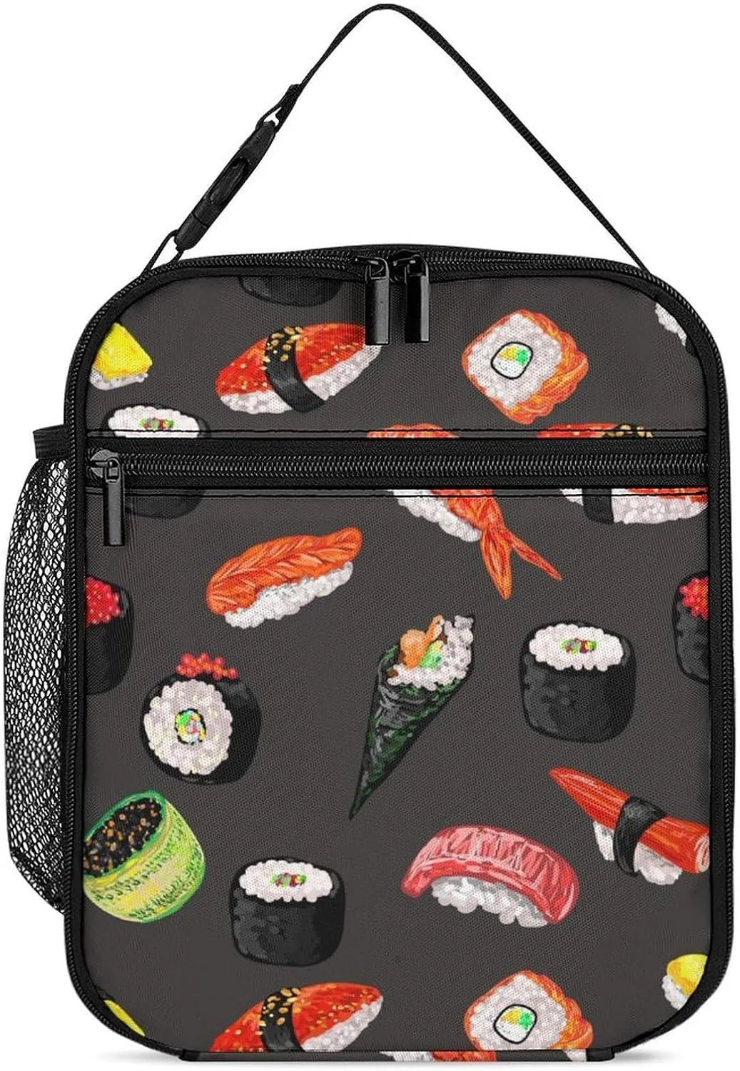 Japanese Food Sushi Roll Reusable Lunch Bag Insulated Portable Lunch Box Bag Leak Proof Dining Bag Lunch Box Container Tote Pattern134