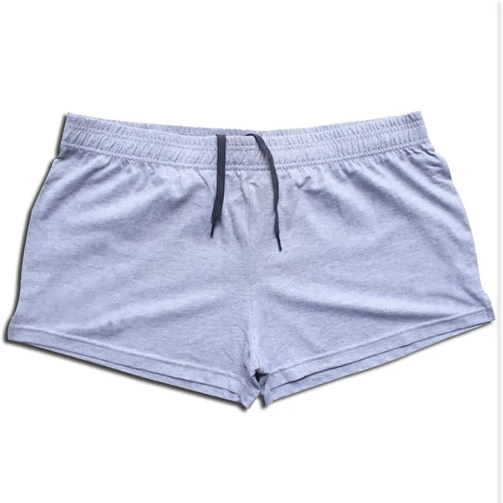 JEEING GEAR Men's Bodybuilding Gym Workout Fitness Shorts 3" Inseam inch Cotton Without Pocket