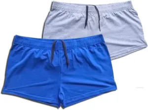 JEEING GEAR Men's Bodybuilding Gym Workout Fitness Shorts 3" Inseam inch Cotton Without Pocket
