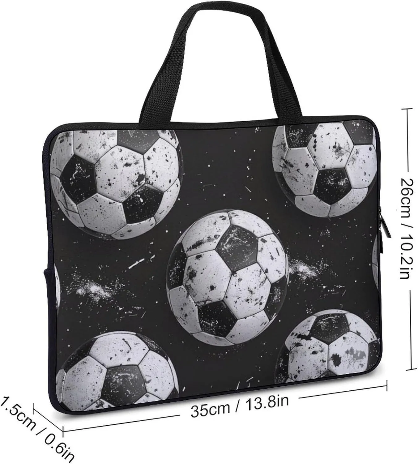 Jellyfish Pattern Laptop Bag Water-resistant Laptop Sleeve Handle Notebook Computer Case Briefcase