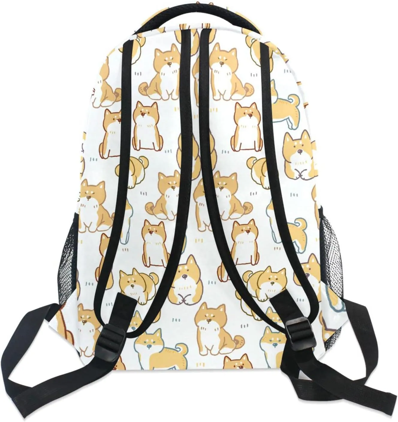 JIPONI Shiba Inu Dog Backpack For Women Men, Student School Bag Bookbag Travel Laptop Backpack Purse Daypack