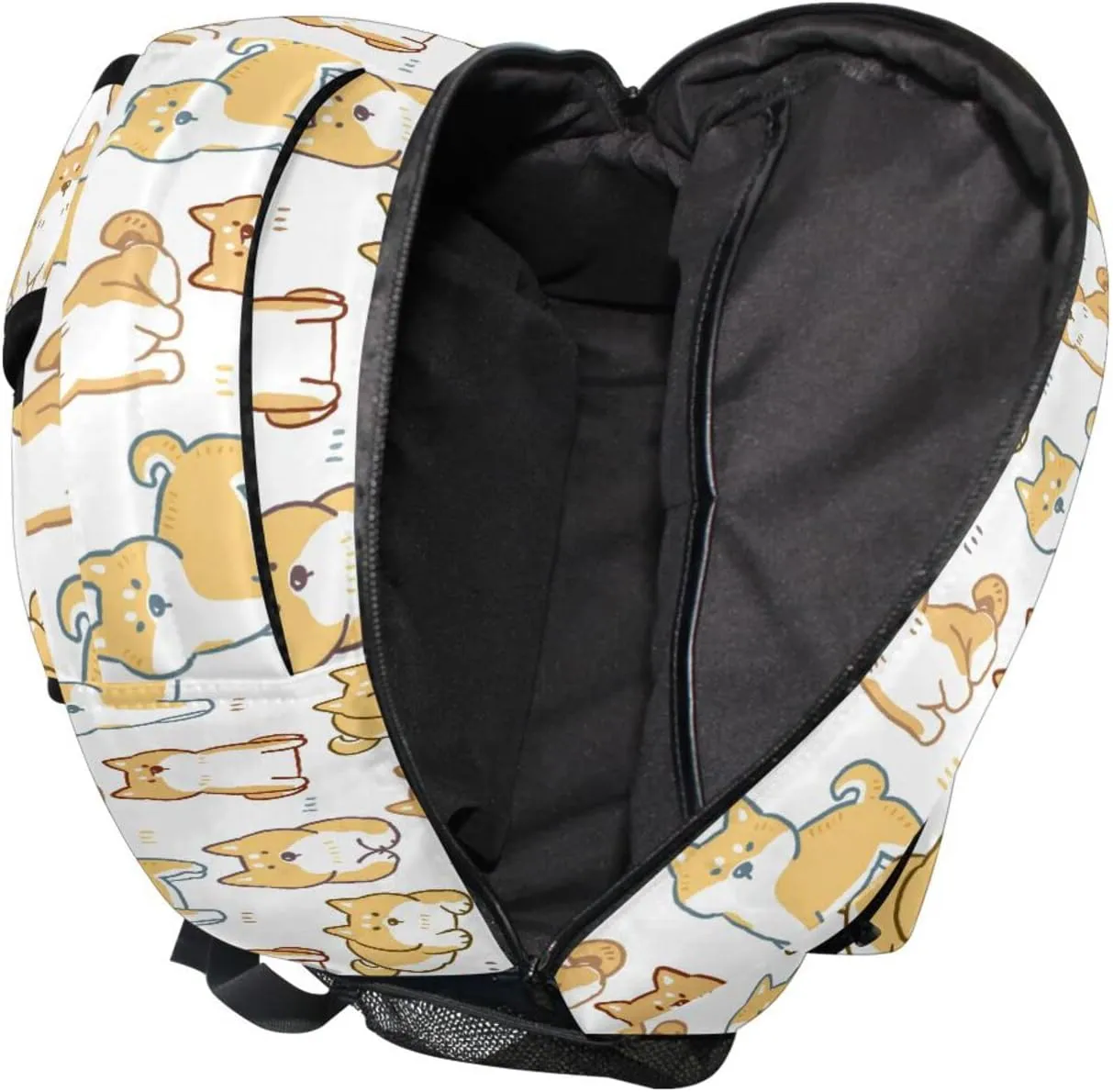 JIPONI Shiba Inu Dog Backpack For Women Men, Student School Bag Bookbag Travel Laptop Backpack Purse Daypack