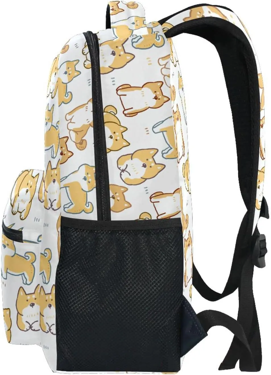 JIPONI Shiba Inu Dog Backpack For Women Men, Student School Bag Bookbag Travel Laptop Backpack Purse Daypack