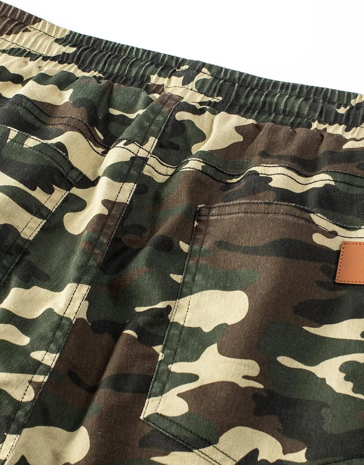 JMIERR Mens Casual Shorts - Cotton Drawstring Summer Beach Stretch Twill Chino Golf Shorts