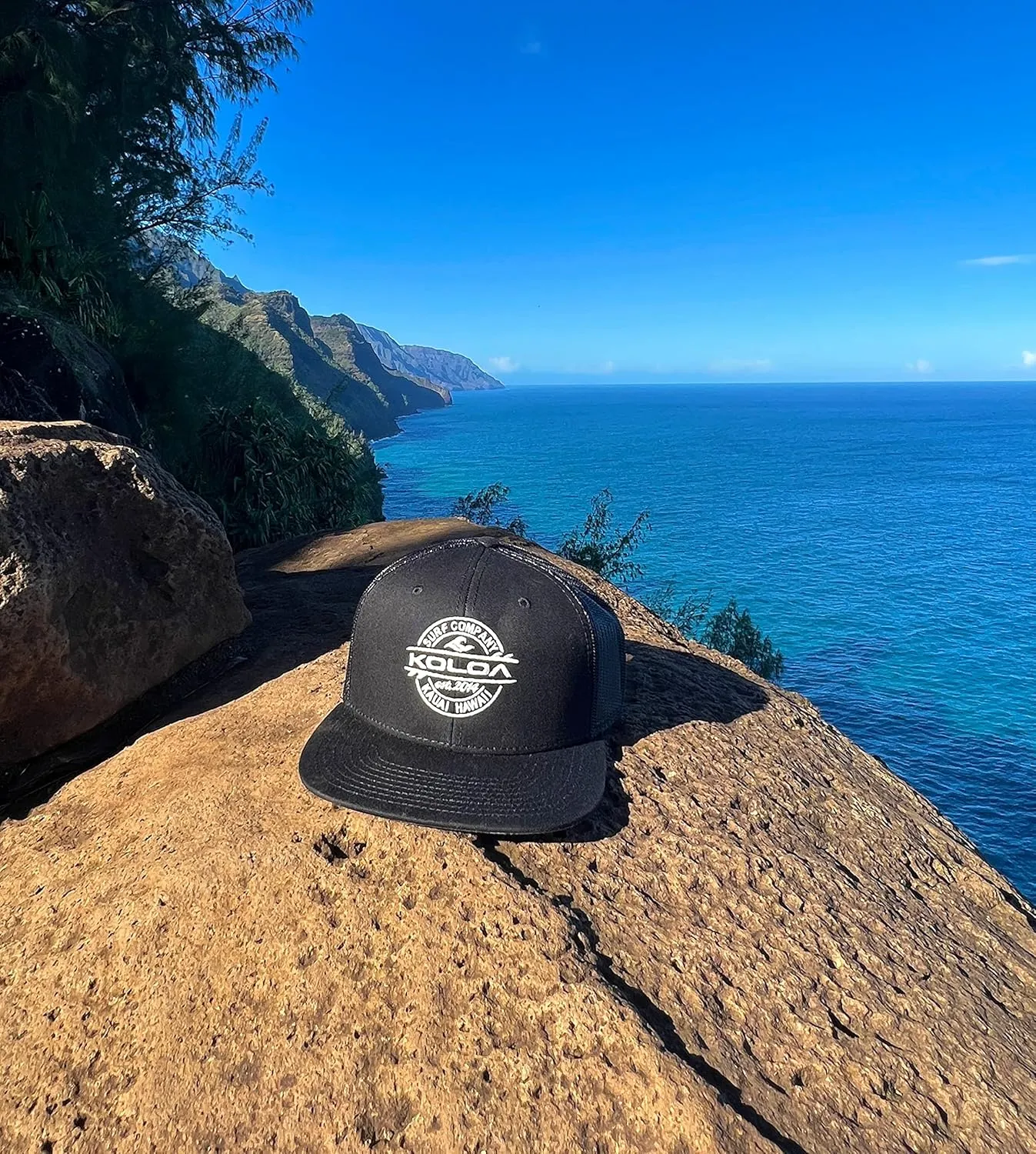 Joe's USA Koloa Surf Thruster Surfboard Logo Mesh Back Trucker Hats in 15 Colors